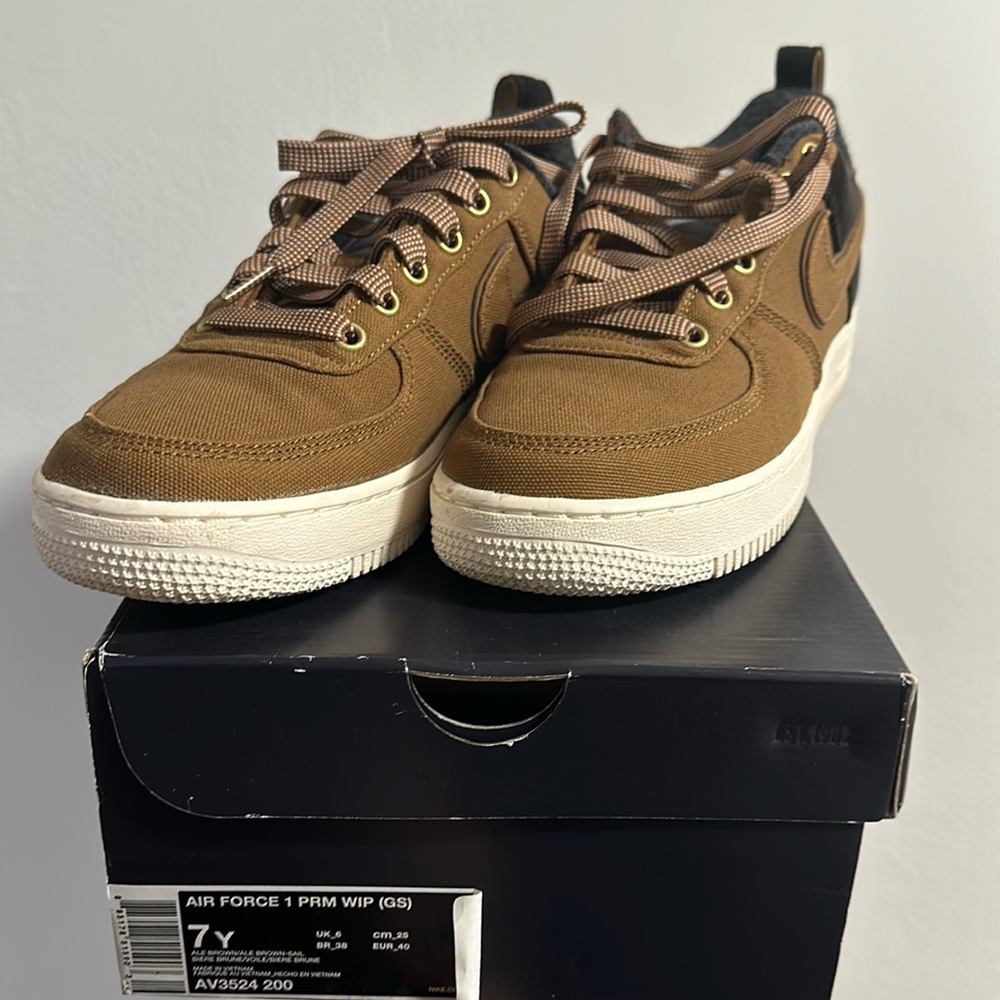Air Force 1 PRM WIP CARHARTT. (GS) Size: 7 Y. Men 7.